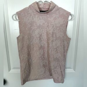 Jones New York Collection, Salmon Floral Tank Top, Womens Petite Size PS